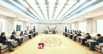 王忠林會見上海中軍哈工實業集團董事長林楷森一行